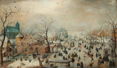 Buz Patencileri ile Kış Manzarası Patenciler ile Kış Manzarası by Hendrick Avercamp
