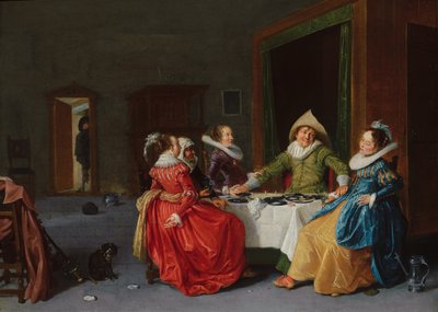 Bir Genelevde Neşeli Şirket by Hendrick Gerritsz Pot