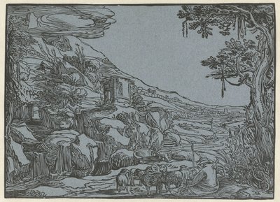 Arkadya manzarası by Hendrick Goltzius (rejected attribution)