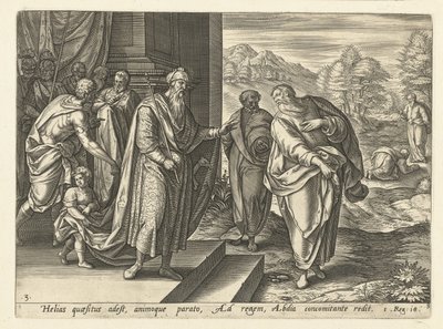 İlyas, Kral Ahab ile ikinci kez konuşuyor İlyas Tarihi (dizi adı) by Hendrick Goltzius (rejected attribution)
