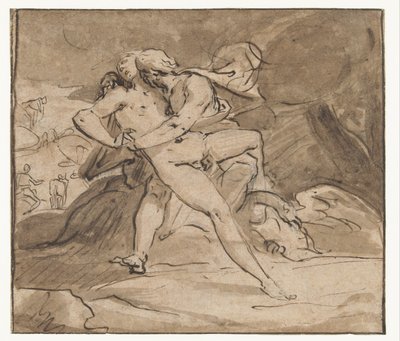 Jüpiter Io'yu kucaklıyor by Hendrick Goltzius (school of)