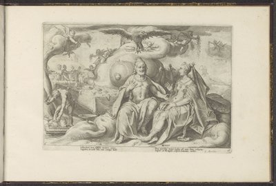 Jüpiter ve Juno, hangi cinslerin aşkta daha şehvetli olduğunu tartışıyor Ovid's Metamorphoses (dizi başlığı) Re-creations of P. Ovidius Naso (dizi başlığı) by Hendrick Goltzius (workshop of)