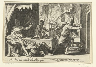 Lycaon bir kurda dönüşüyor Ovid