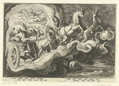 Phaethon babasının arabasını sürüyor Ovid