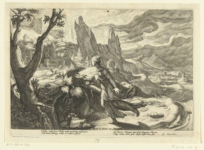 Thisbe bir aslandan kaçar Ovid