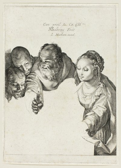 Çobanların Hayranlığı by Hendrick Goltzius