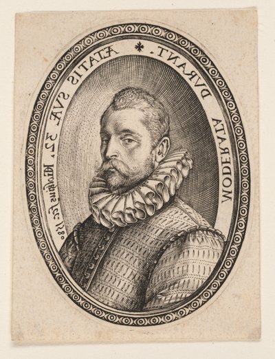 Sola Dönük Bir Adam Büstü by Hendrick Goltzius