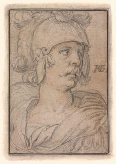 Bir Savaşçının Büstü by Hendrick Goltzius