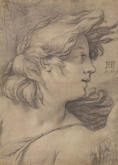 Bir Melek Büstü by Hendrick Goltzius