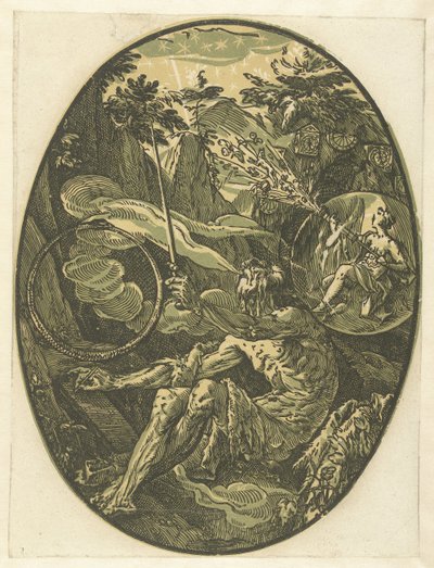 Sonsuzluk Mağarasında Demogorgon Tanrılar ve Tanrıçalar (dizi adı) by Hendrick Goltzius