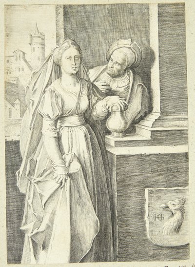 Garip çift by Hendrick Goltzius