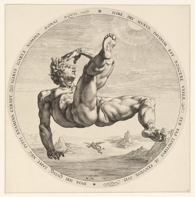 İkarus De vier vallers (dizi adı) by Hendrick Goltzius