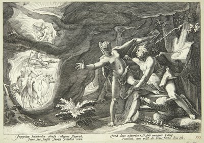 Jüpiter ve İo by Hendrick Goltzius