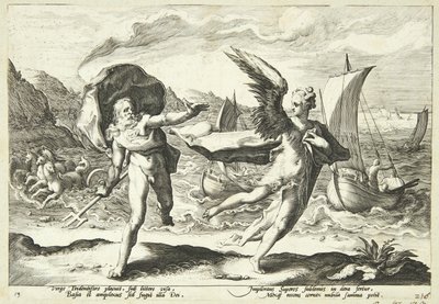 Koronis kargaya dönüştü by Hendrick Goltzius