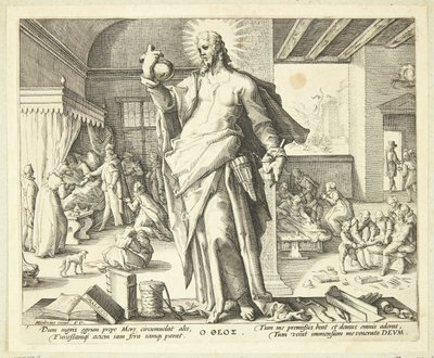 Tanrı olarak doktor by Hendrick Goltzius