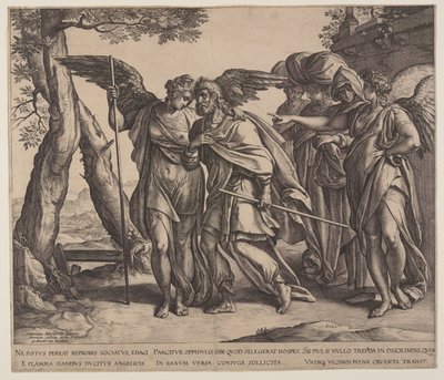 Lut ve Kızları by Hendrick Goltzius