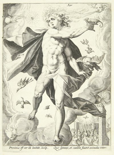 Hava (Aer) by Hendrick Goltzius