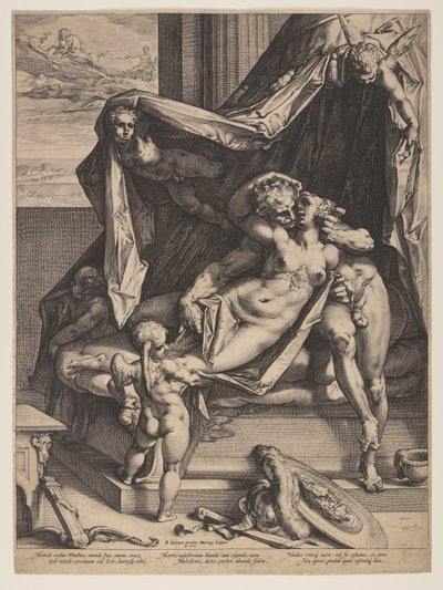 Mars ve Venüs by Hendrick Goltzius