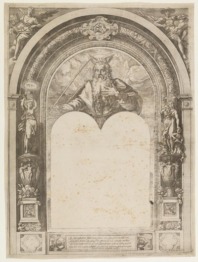 Musa, Yasa Levhalarıyla by Hendrick Goltzius