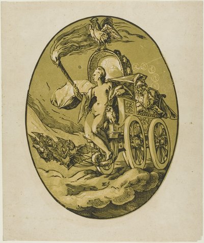 Nox, Demogorgon ve Tanrılar'dan yedinci plaka by Hendrick Goltzius