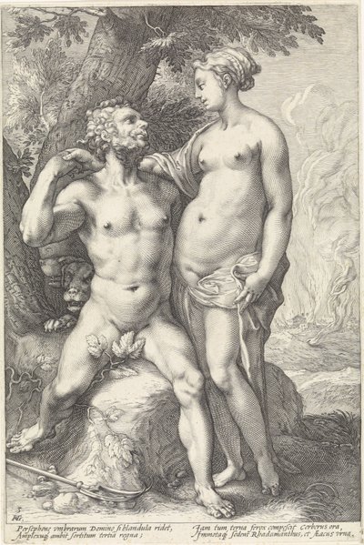 Proserpina Godenparen'deki Plüton (dizi başlığı) by Hendrick Goltzius