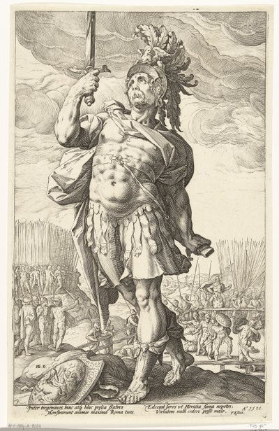 Publius Horatius De Romeinse holden (dizi adı) by Hendrick Goltzius