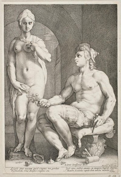 Pigmalion ve Galatea by Hendrick Goltzius