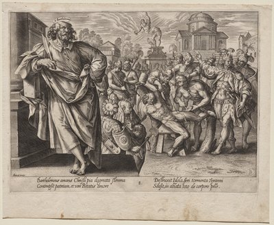 Aziz Bartholomeos by Hendrick Goltzius
