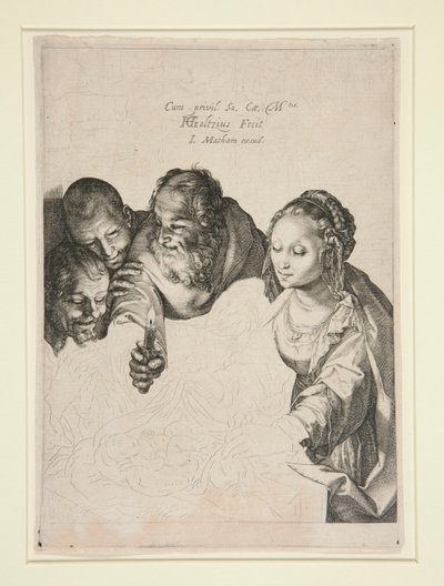 Çobanların hayranlığı by Hendrick Goltzius