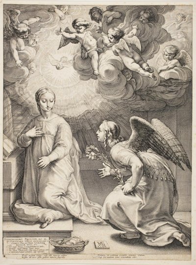 Duyuru by Hendrick Goltzius