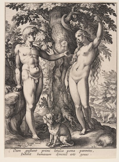 İnsanın Düşüşü by Hendrick Goltzius