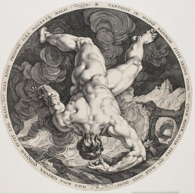 Dört Rezillik - Tantalus by Hendrick Goltzius