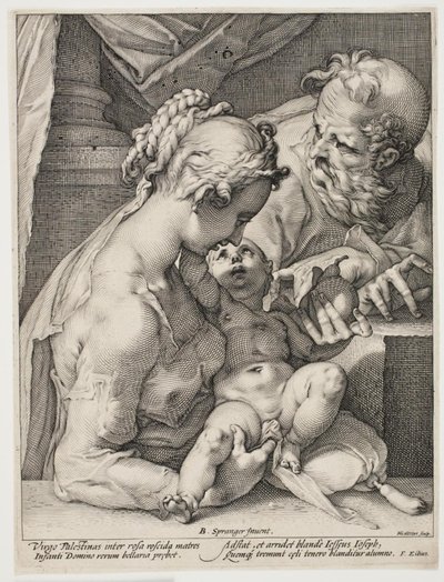 Kutsal Aile by Hendrick Goltzius