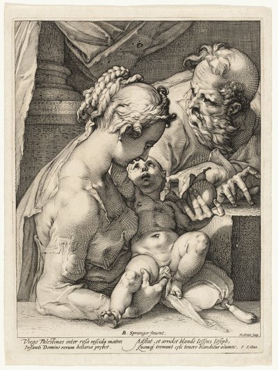 Kutsal Aile by Hendrick Goltzius