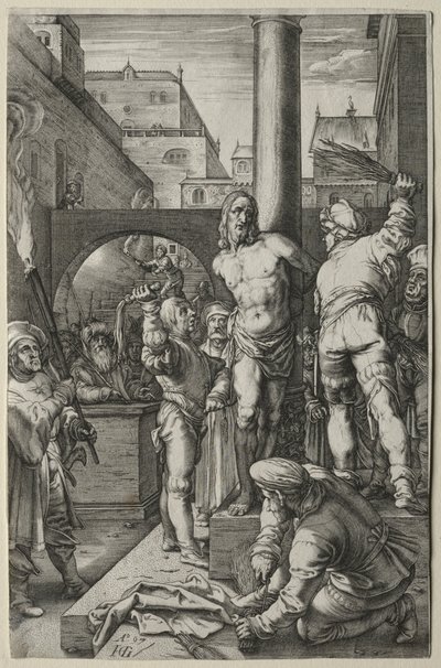 Tutku: Kırbaçlanma by Hendrick Goltzius