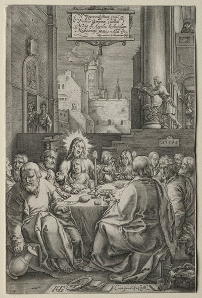 Tutku: Son Akşam Yemeği by Hendrick Goltzius