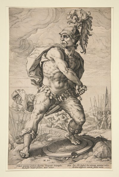 Roma Kahramanları: Titus Manlius Torquatus by Hendrick Goltzius