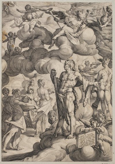 Aşk Tanrısı ve Ruhun Düğünü by Hendrick Goltzius