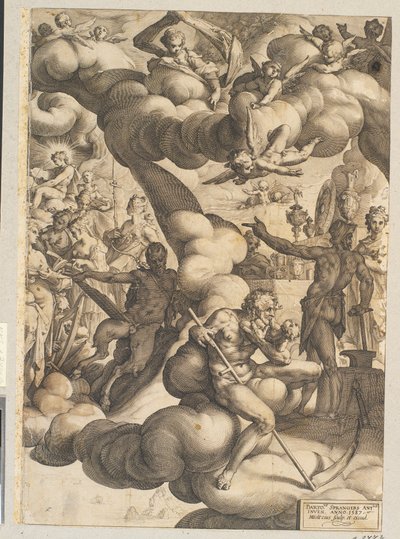 Aşk Tanrısı ve Ruhun Düğünü by Hendrick Goltzius