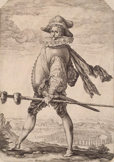 Piyade kaptanı by Hendrick Goltzius