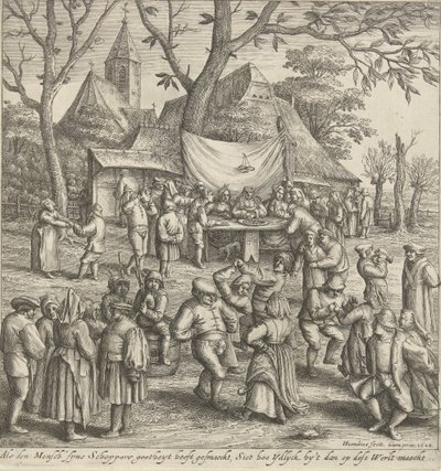 Çiftçi düğünü by Hendrick Hondius (I)
