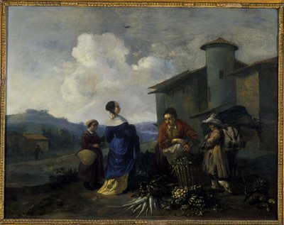 sebze satıcısı by Hendrick Mommers