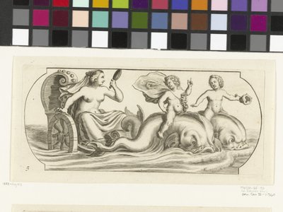 Bir araba üzerinde Amphitrite Nouveau Livre des Dieux et Deeßes De la Marine Bouckje Deniz Tanrıları ve Tanrıçaları (dizi başlığı) by Hendrick de Keyser (I)