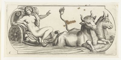 Avrupa bir arabada Nouveau Livre des Dieux et Deeßes De la Marine Bouckje Deniz Tanrıları ve Tanrıçaları (dizi başlığı) by Hendrick de Keyser (I)