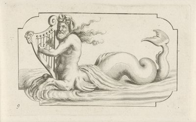 arp çalan triton Nouveau Livre des Dieux et Deeßes De la Marine Bouckje Deniz Tanrıları ve Tanrıçaları (dizi başlığı) by Hendrick de Keyser (I)