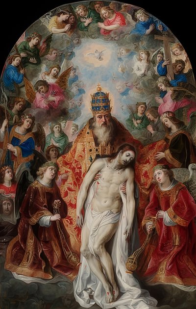 Üçlü. 1620 civarında by Hendrick van Balen