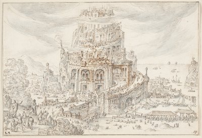 Babil Kulesi by Hendrick van Cleve III