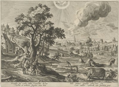 Yaz Aestas (nesne üzerindeki başlık) Dört Mevsim (dizi adı) by Hendrick van Schoel