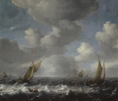 Deniz manzarası by Hendrick van de Sande Bakhuyzen