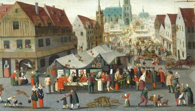 Pazar Meydanı, Hendrick van Steenwijck Younger (1580-1649 dolaylarında) by Hendrick van the younger Steenwijck